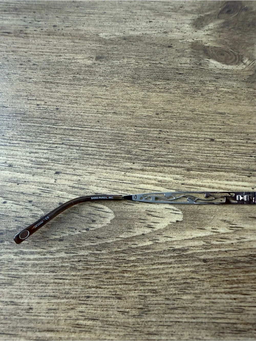 Linda Evans 330 Sans Pareil Eyeglasses Brown 52-17-135 Designer Full Rim Leaves